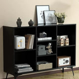 Nordic Contemporary Solid Wood Rectangular Sideboard – 5- or 7-Cabinet Multi-Functional Storage & Display Rack for Living Room