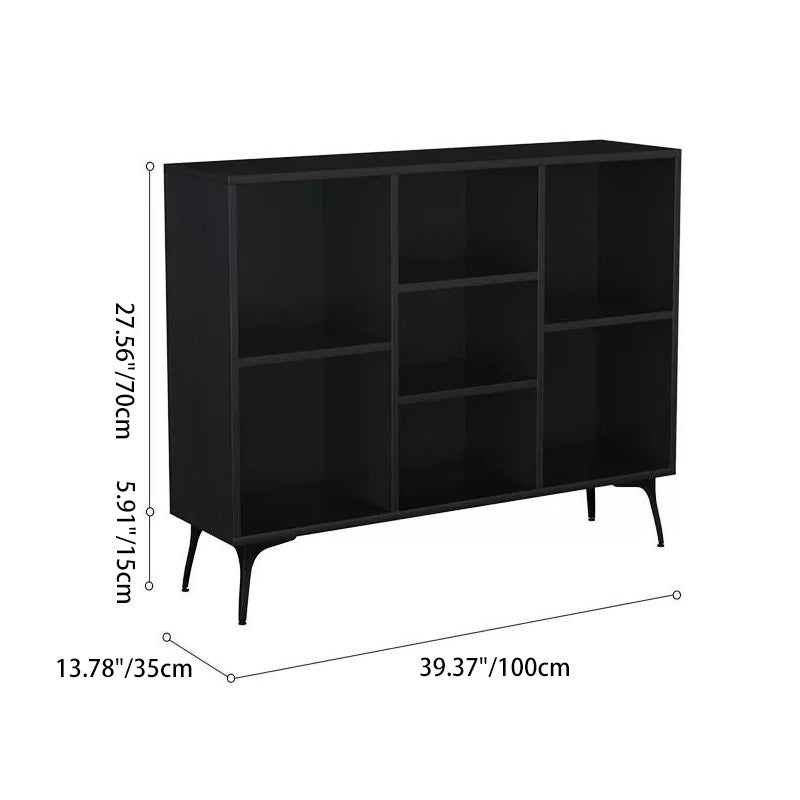 Nordic Contemporary Solid Wood Rectangular Sideboard – 5- or 7-Cabinet Multi-Functional Storage & Display Rack for Living Room