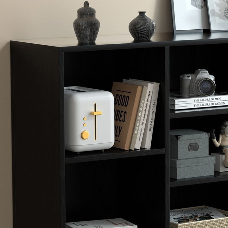Nordic Contemporary Solid Wood Rectangular Sideboard – 5- or 7-Cabinet Multi-Functional Storage & Display Rack for Living Room