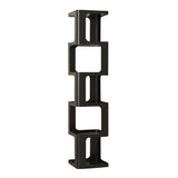 Sleek Contemporary Scandinavian Iron Square Bookshelves - 3/4/5-Tier Standing Shelves for Home Office
