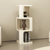 Sleek Contemporary Scandinavian Iron Square Bookshelves - 3/4/5-Tier Standing Shelves for Home Office