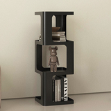 Sleek Contemporary Scandinavian Iron Square Bookshelves - 3/4/5-Tier Standing Shelves for Home Office