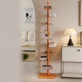 Mid-Century Modern Carbon Steel Spiral Bookshelf - 9-Tier Corner Display Rack for Home & Office