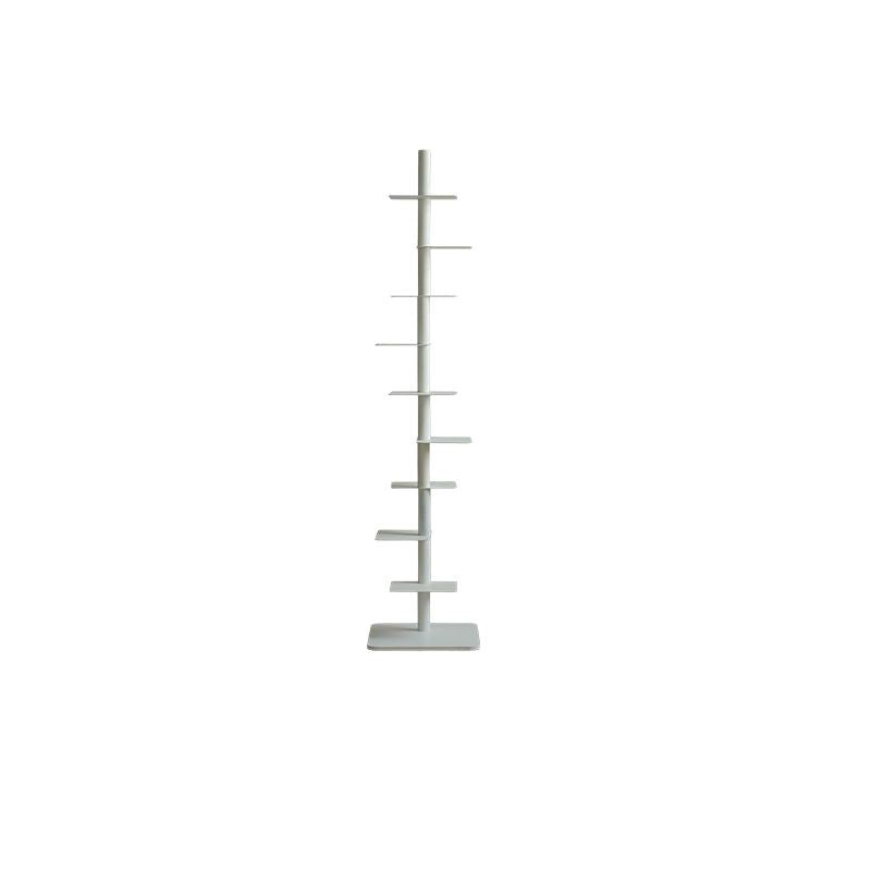 Mid-Century Modern Carbon Steel Spiral Bookshelf - 9-Tier Corner Display Rack for Home & Office