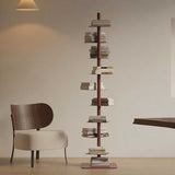 Mid-Century Modern Carbon Steel Spiral Bookshelf - 9-Tier Corner Display Rack for Home & Office