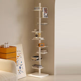 Mid-Century Modern Carbon Steel Spiral Bookshelf - 9-Tier Corner Display Rack for Home & Office