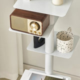 Mid-Century Modern Carbon Steel Spiral Bookshelf - 9-Tier Corner Display Rack for Home & Office