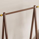 Chic Contemporary Retro Trapezoid Bamboo Hall Tree with Wheels, Rattan Laundry Basket and Coat Rack – Multifunctional Entryway Organizer