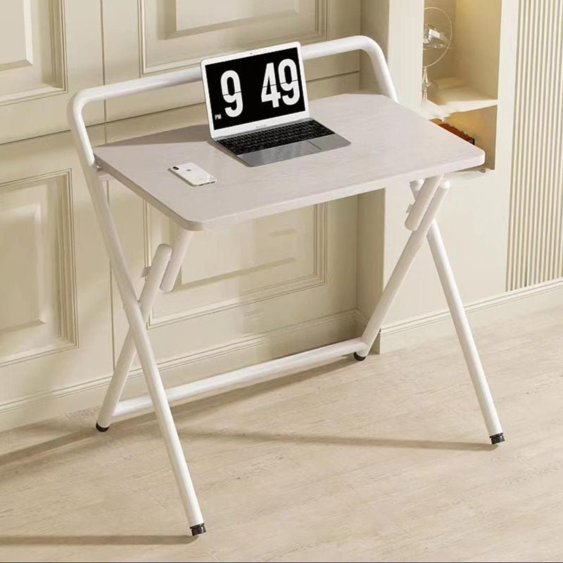 Modern Minimalist Foldable Rectangular Carbon Steel Desk for Home Office – Space-Saving & Sturdy