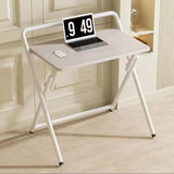 Modern Minimalist Foldable Rectangular Carbon Steel Desk for Home Office – Space-Saving & Sturdy