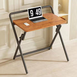 Modern Minimalist Foldable Rectangular Carbon Steel Desk for Home Office – Space-Saving & Sturdy