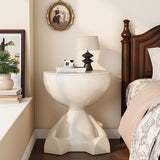 Contemporary Bear-Shaped Round Plastic Side Table for Living Room