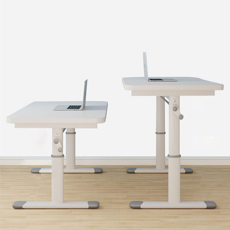 Sleek Modern Minimalist Rectangular Carbon Steel Plank Desk for Home Office