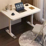 Sleek Modern Minimalist Rectangular Carbon Steel Plank Desk for Home Office