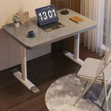 Sleek Modern Minimalist Rectangular Carbon Steel Plank Desk for Home Office