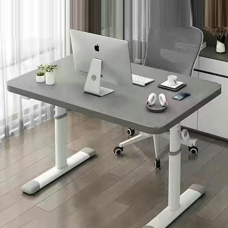 Sleek Modern Minimalist Rectangular Carbon Steel Plank Desk for Home Office