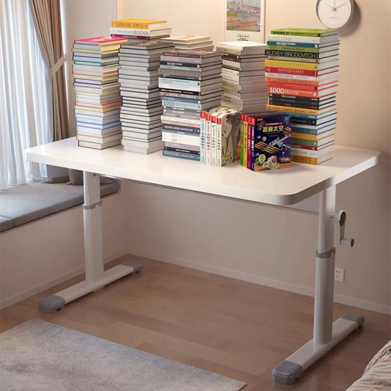 Sleek Modern Minimalist Rectangular Carbon Steel Plank Desk for Home Office