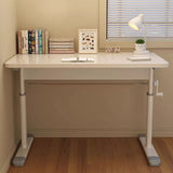 Sleek Modern Minimalist Rectangular Carbon Steel Plank Desk for Home Office