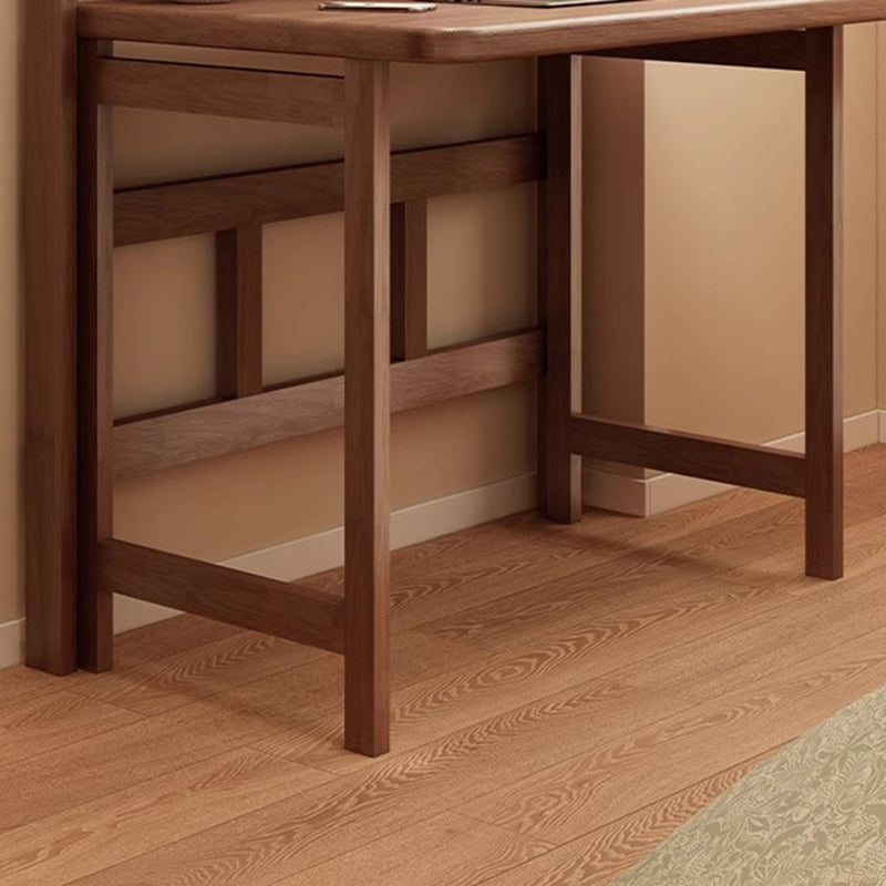 Sleek Foldable Wooden Desk — Modern Minimalist Rectangle for Home Office