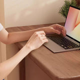 Sleek Foldable Wooden Desk — Modern Minimalist Rectangle for Home Office