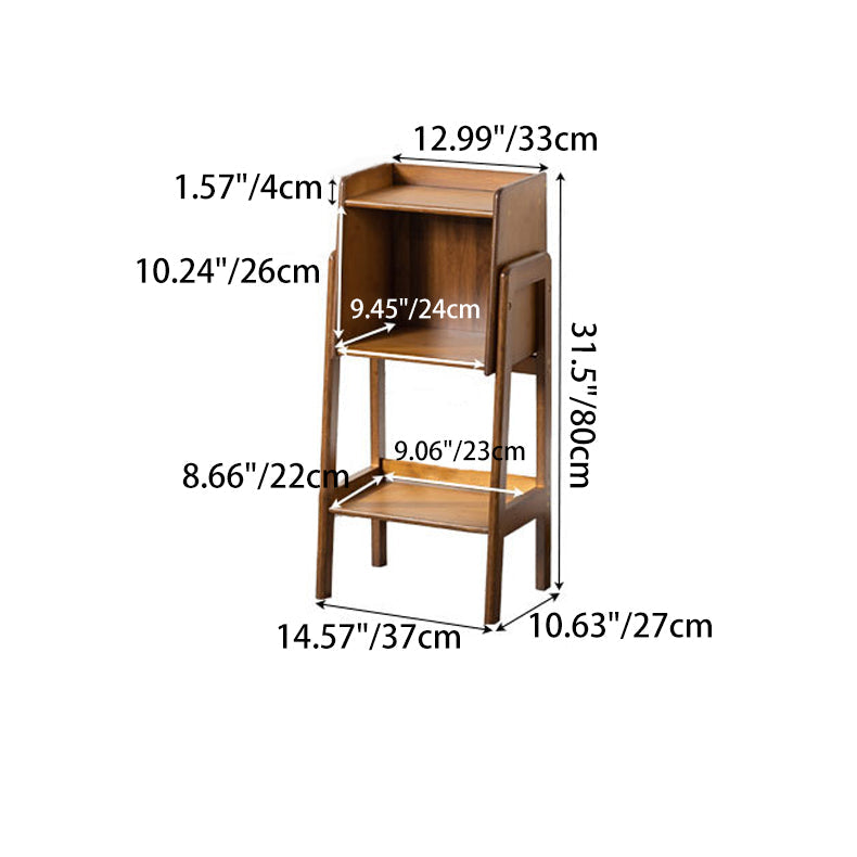 Traditional Japanese Square Bamboo Bookshelves – 3, 4, or 5-Tier Living Room Storage