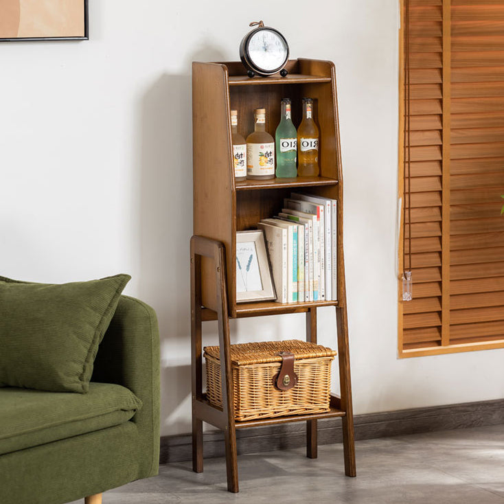 Traditional Japanese Square Bamboo Bookshelves – 3, 4, or 5-Tier Living Room Storage
