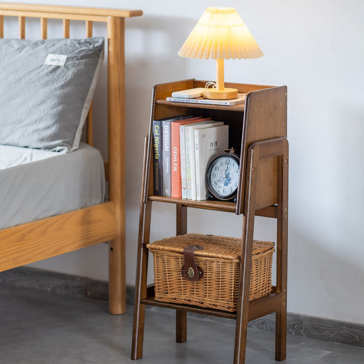 Traditional Japanese Square Bamboo Bookshelves – 3, 4, or 5-Tier Living Room Storage