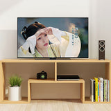 Sleek Modern Minimalist Rectangular TV Stand – 2-Tier Board Console for Living Room