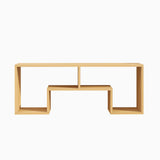 Sleek Modern Minimalist Rectangular TV Stand – 2-Tier Board Console for Living Room