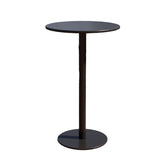 Modern Minimalist Round Iron Outdoor Bar Table, 1-Tier, for Garden