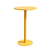 Modern Minimalist Round Iron Outdoor Bar Table, 1-Tier, for Garden