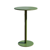 Modern Minimalist Round Iron Outdoor Bar Table, 1-Tier, for Garden