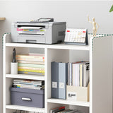 Sleek Modern Minimalist Rectangular Bookshelves - Movable, Plywood-Plastic, 5-Cabinet Design for Study