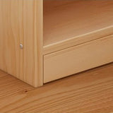 Modern Minimalist Square Storage Cabinet – Solid Wood, MDF & Acrylic Construction – Half-Cabinet for Study