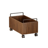 Modern Minimalist Movable Solid Wood Kids Storage Cabinet - Rectangular 1-Door Design, Ideal for Study