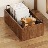 Modern Minimalist Movable Solid Wood Kids Storage Cabinet - Rectangular 1-Door Design, Ideal for Study