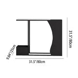 Ultra-Narrow Modern Minimalist Geometric Iron & Marble Console Table - 2-Tier for Entryway