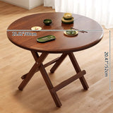 Sleek Modern Round Dining Table - Foldable with MDF Top and Iron Frame, Seats 2-8