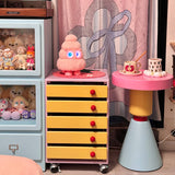 Modern Round Wood Kids' End Table - 1-Tier Living Room Side Table