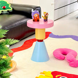 Modern Round Wood Kids' End Table - 1-Tier Living Room Side Table
