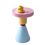 Modern Round Wood Kids' End Table - 1-Tier Living Room Side Table
