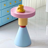 Modern Round Wood Kids' End Table - 1-Tier Living Room Side Table