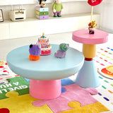 Modern Round Wood Kids' End Table - 1-Tier Living Room Side Table