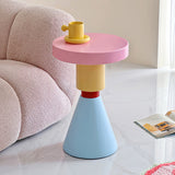 Modern Round Wood Kids' End Table - 1-Tier Living Room Side Table