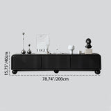 Sleek Modern Minimalist Rectangular MDF TV Stand with 3 Drawers – Stylish Living Room Storage