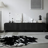 Sleek Modern Minimalist Rectangular MDF TV Stand with 3 Drawers – Stylish Living Room Storage