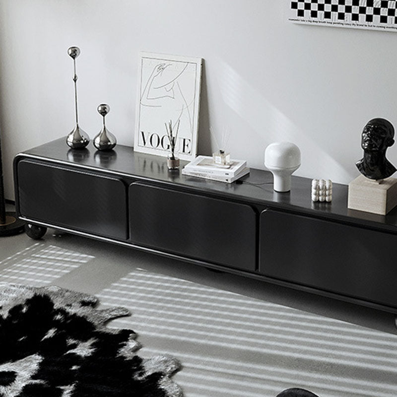Sleek Modern Minimalist Rectangular MDF TV Stand with 3 Drawers – Stylish Living Room Storage