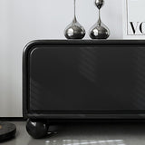 Sleek Modern Minimalist Rectangular MDF TV Stand with 3 Drawers – Stylish Living Room Storage