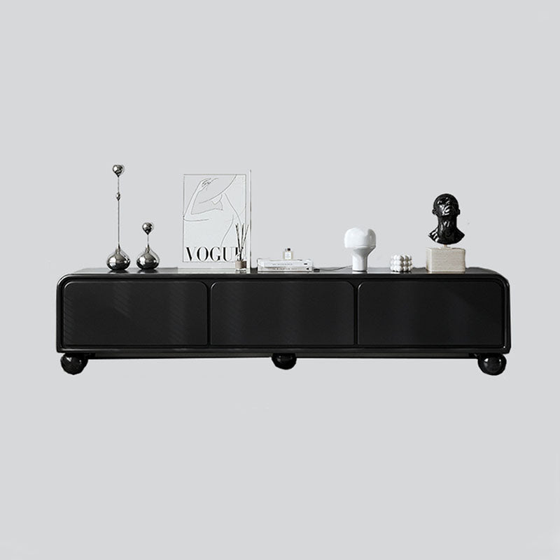 Sleek Modern Minimalist Rectangular MDF TV Stand with 3 Drawers – Stylish Living Room Storage