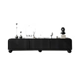 Sleek Modern Minimalist Rectangular MDF TV Stand with 3 Drawers – Stylish Living Room Storage